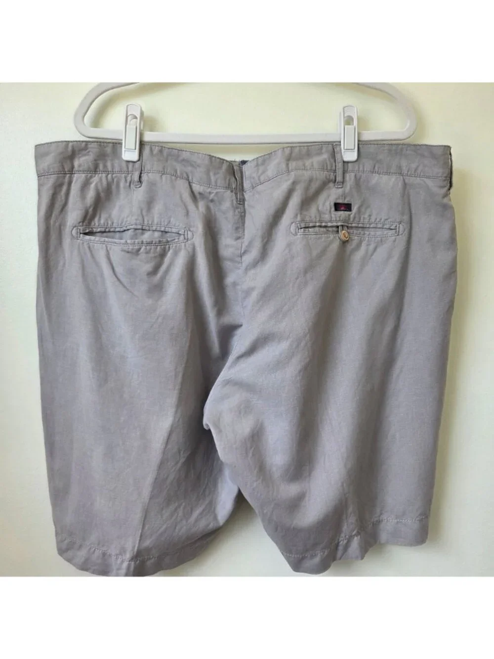 Faherty Men's Malibu Linen Blend Gray Shorts Size 42